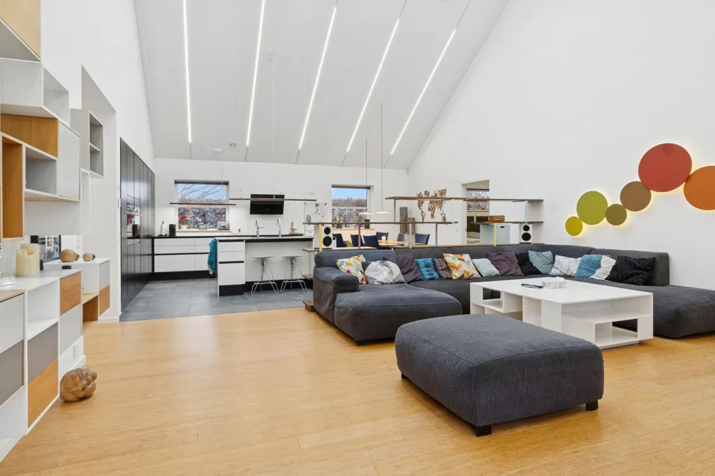 Séjour - Contemporary Villa with Garden in Holbæk