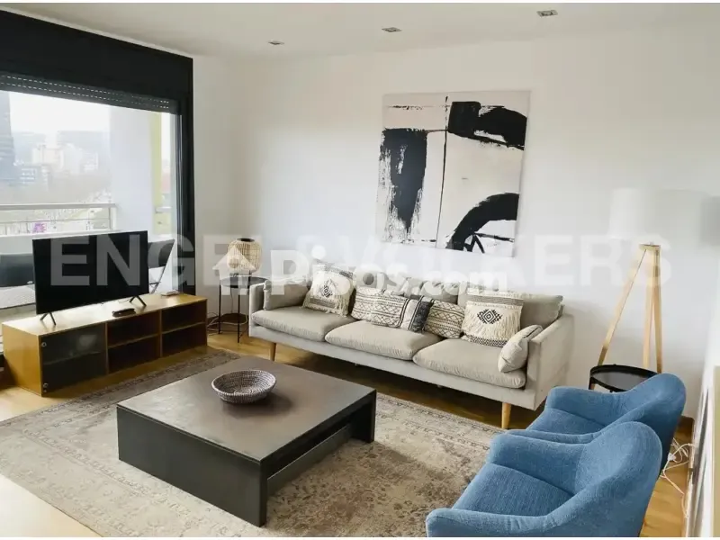 Séjour - Furnished Apartment with Balcony in Sant Martí