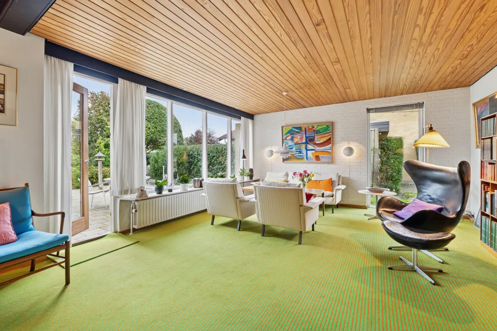 Séjour - Villa with Garden in Herning