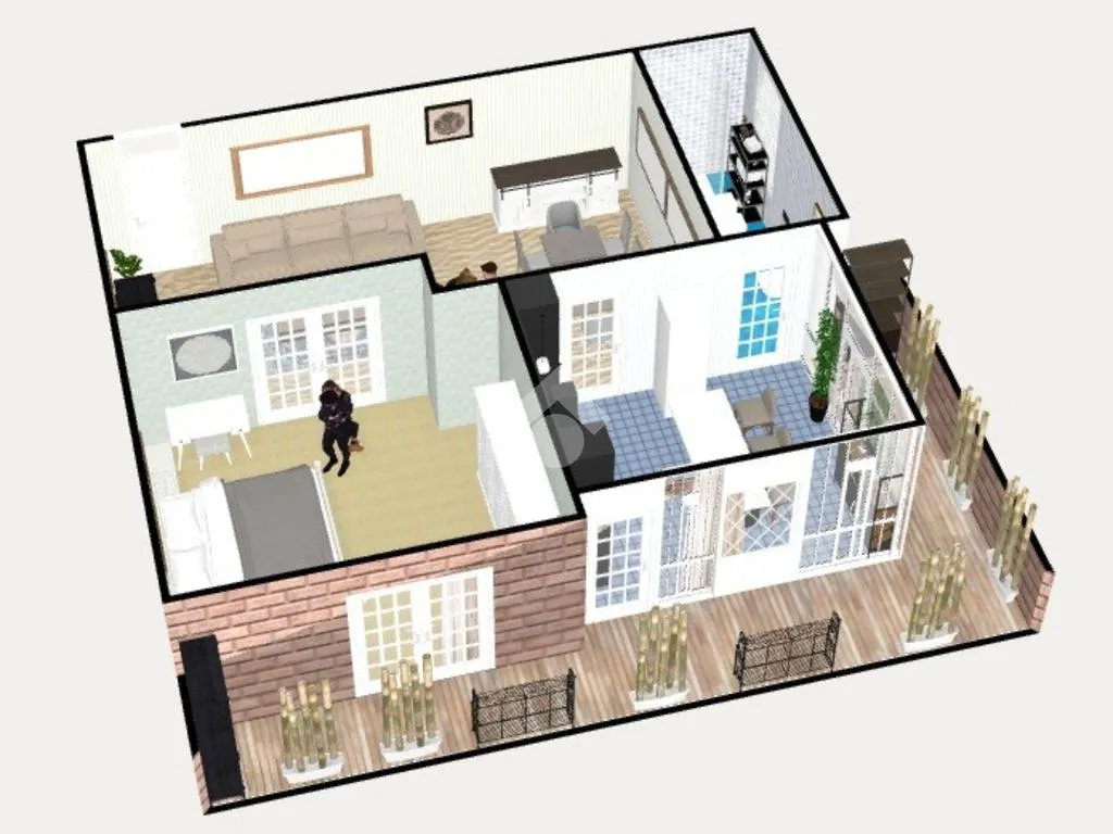 Spacious Studio with Balcony in Rome