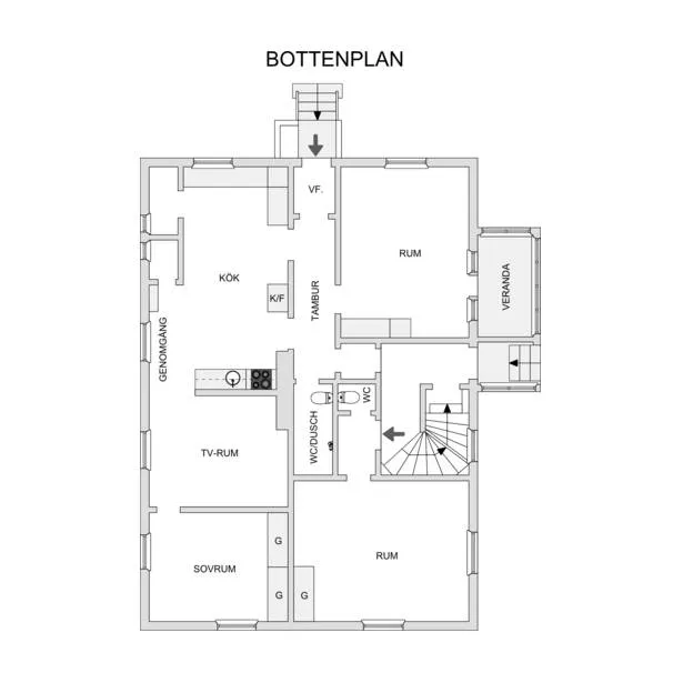 Plaan - Central Sundsvall Multi-Unit with Garden