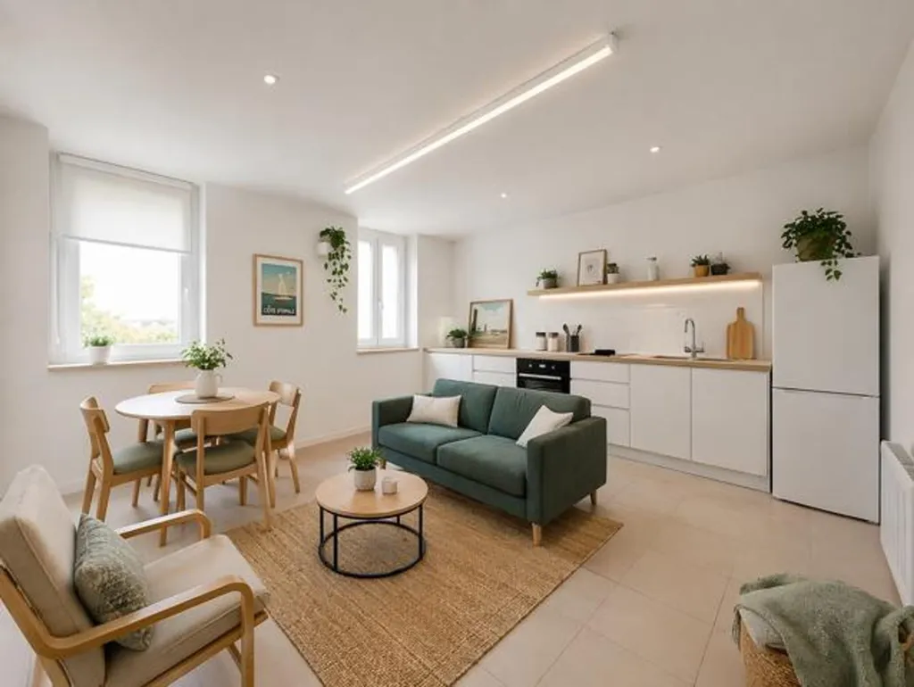 Soggiorno - Studio to Renovate near Place Stéphanie