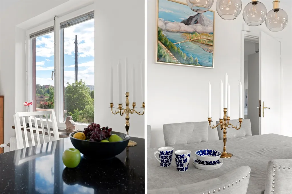 Salle à manger - Modern Flat with South-Facing Balcony in Riksby