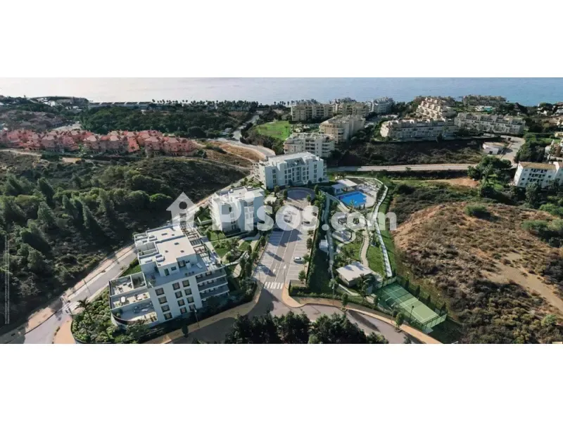 Vue aérienne - Penthouse with Sea View in Mijas
