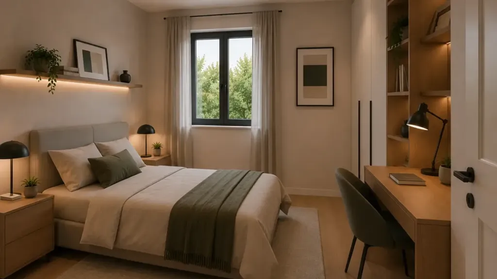 Chambres - Modern Villa with Private Garden in Zero Branco