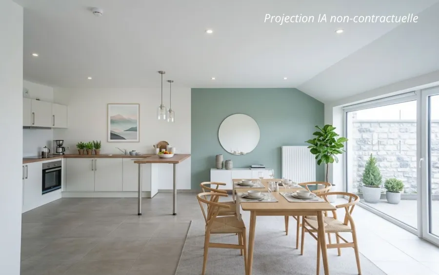 Salle à manger - Appartement Neuf avec Terrasse à Libramont-Chevigny
