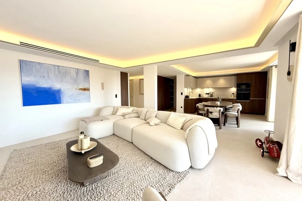 Séjour - Appartement avec Vue Mer à Cannes