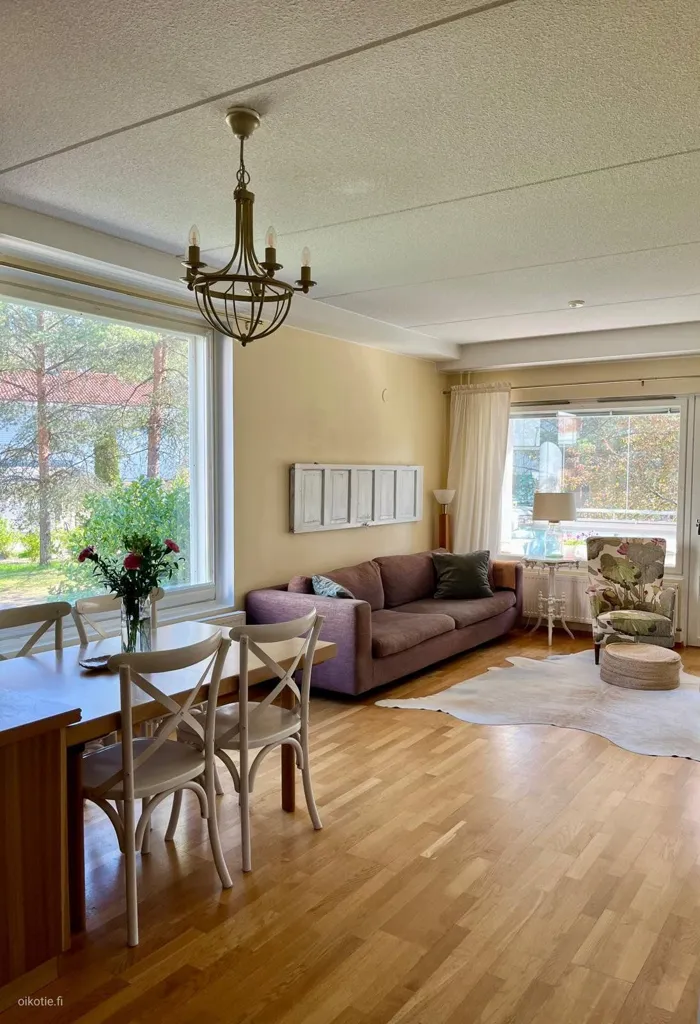 Séjour - Apartment with Balcony and Sauna in Espoo