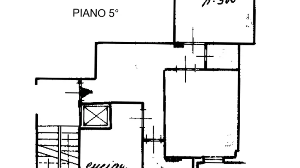 Plan - Two-Bedroom Apartment with Balcony in Taranto