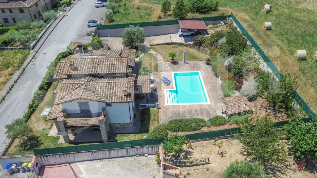 Vista aerea - Luxury Villa with Pool near Perugia