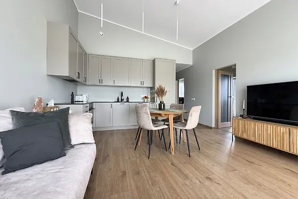 Séjour - Modern Timber House with Terrace in Soinaste