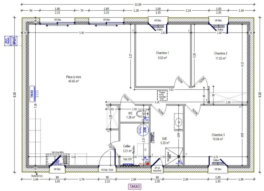 Plaan - New Build House with Garden near Châteauroux