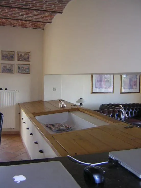 Köök - Renovated Farmhouse with Terrace in Gottignies