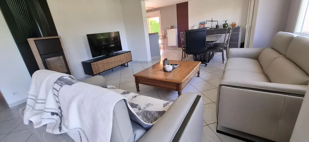 Living Room - Contemporary House with Pool in Saint-Just