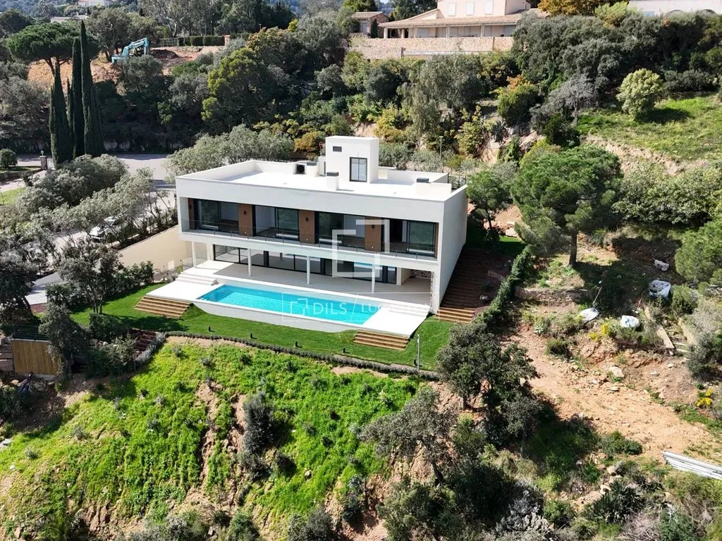Vue aérienne - Newly Built Villa with Sea Views in Platja d'Aro
