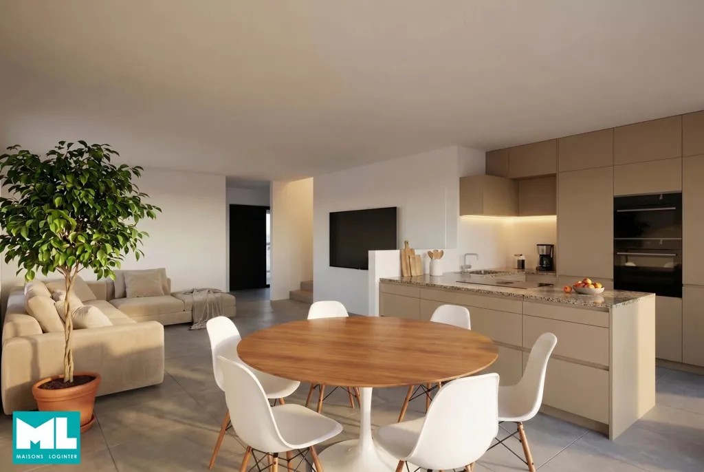Söögituba - New Semi-detached House with Garage in Mersch
