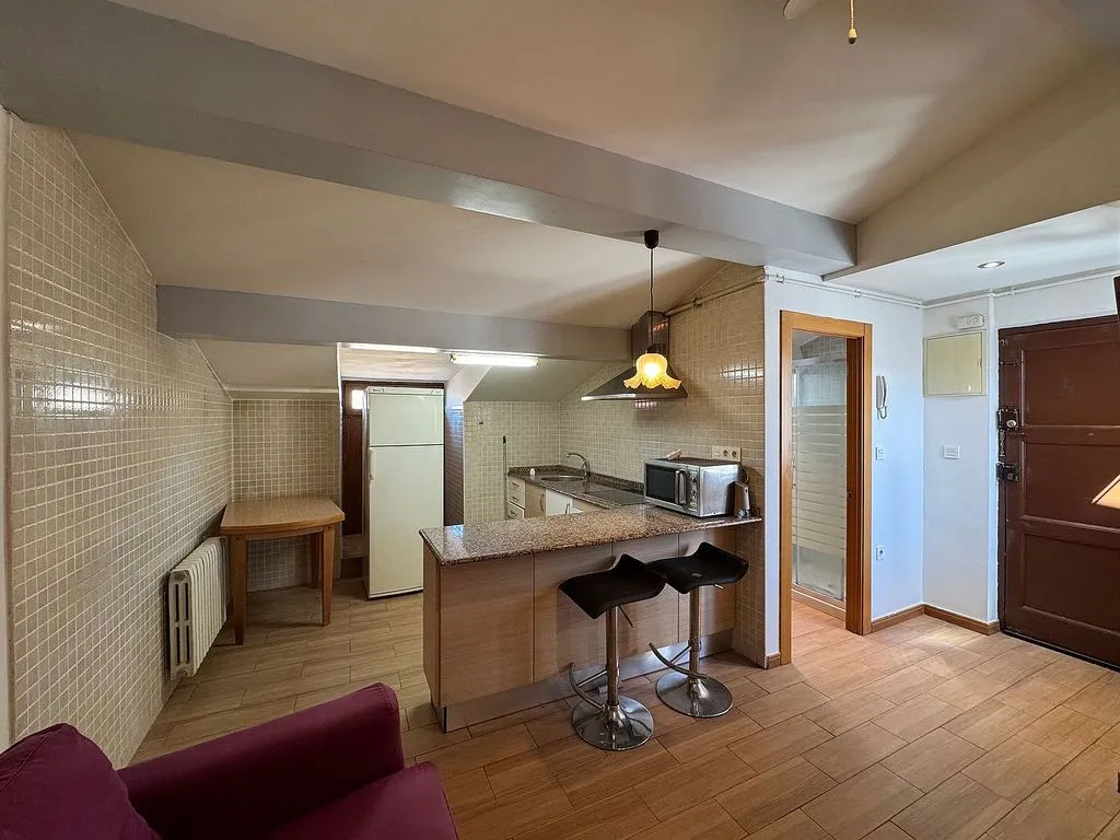 Kitchen - Loft with Sea View in Gijón Centre