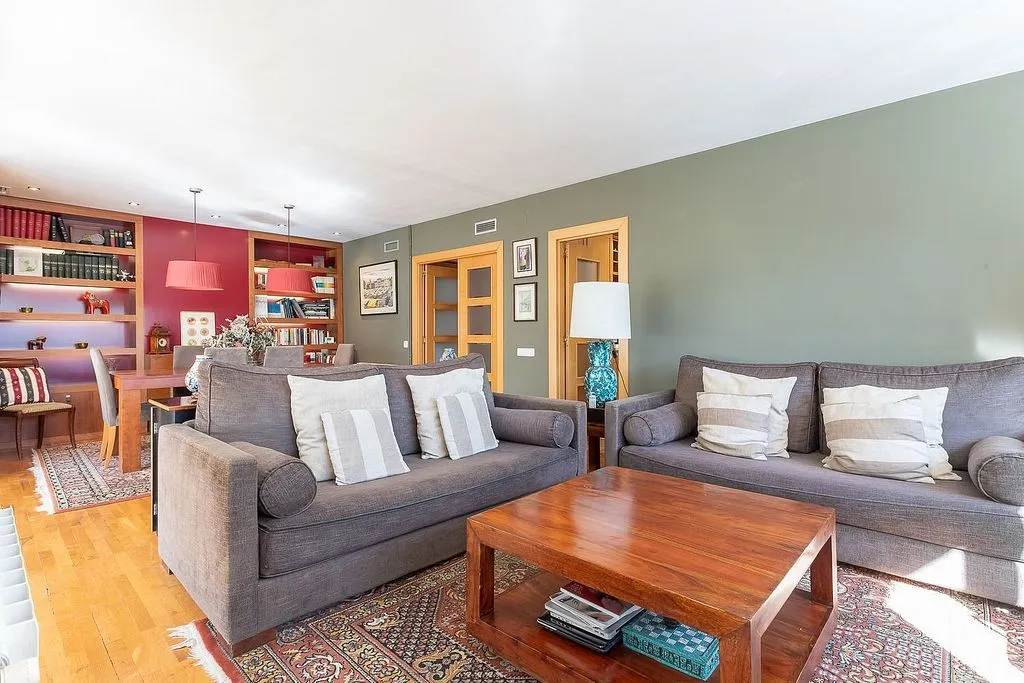 Living Room - Apartment with Pool and Terrace in Sarrià