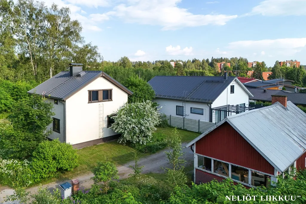 Vue aérienne - Detached House with Garden in Vatiala, Kangasala