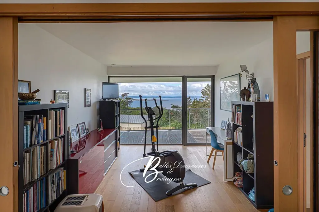 Bureau - Villa Luxueuse avec Vue Mer à Trébeurden