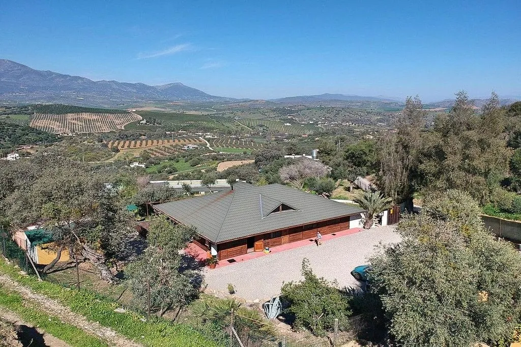 Aerial - Rustic Cottage with Pool in Coín
