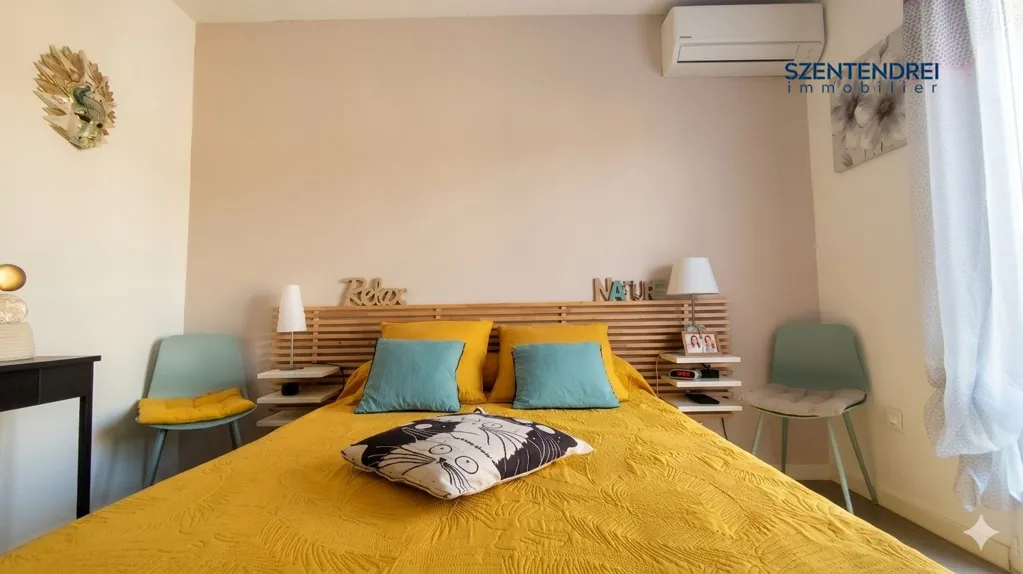Chambres - Appartement 3 Pièces avec Jardins à Lunel Nord