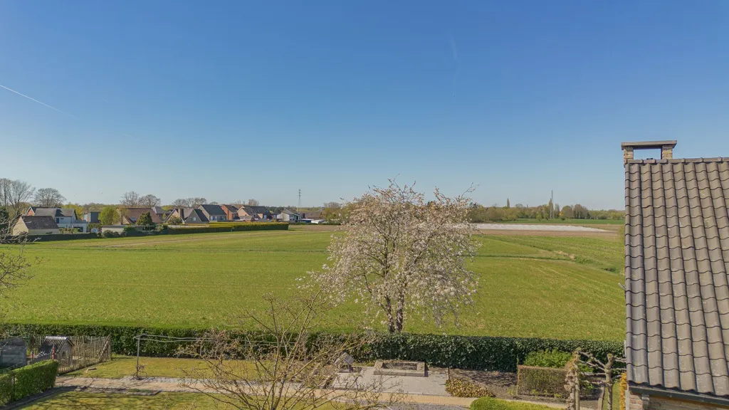 Vue aérienne - Villa avec Jardin et Vue sur les Prairies à Breendonk