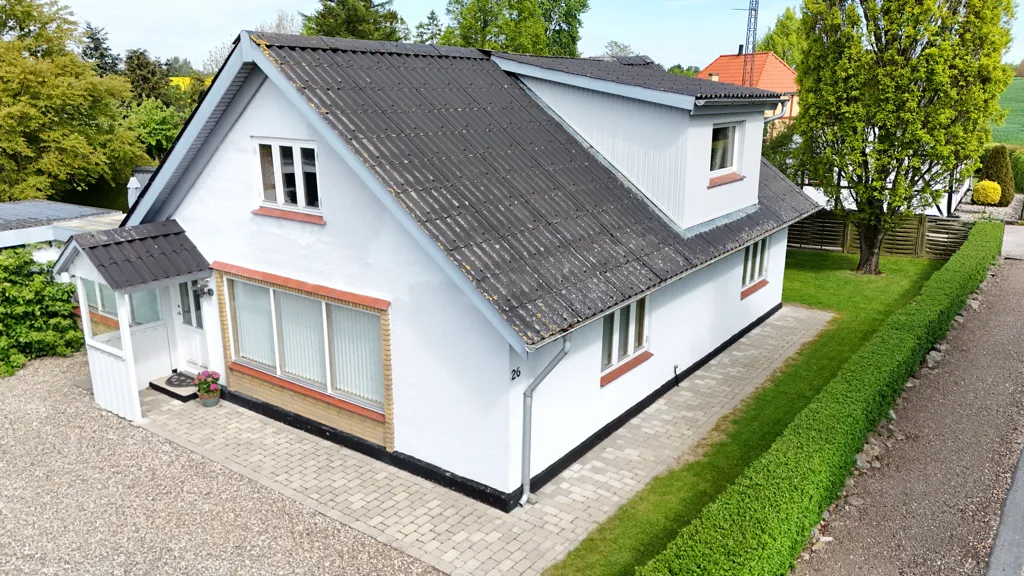 Vue aérienne - Villa with Workshop near Gudme