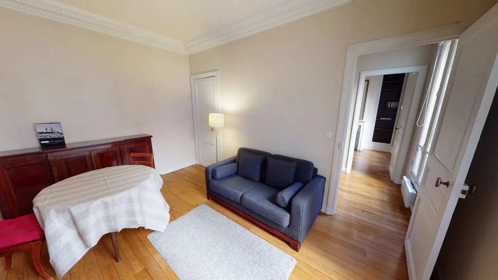 Séjour - Appartement Meublé 2 Pièces, Paris 18