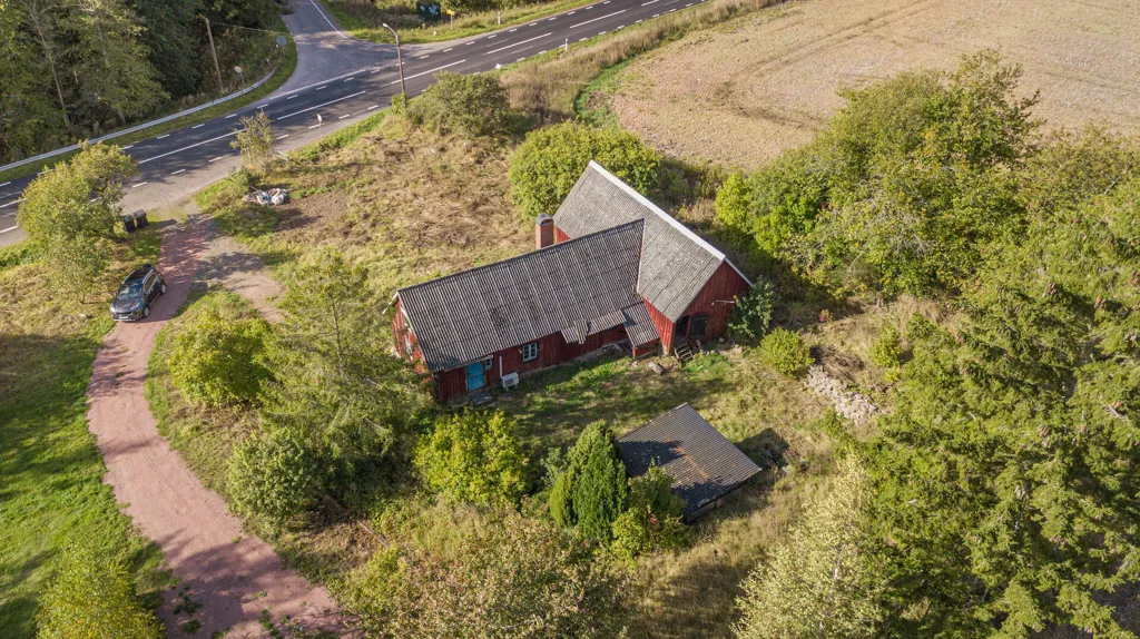 Õhuvaade - Plot with Existing Shell in Ekestad, Kristianstad