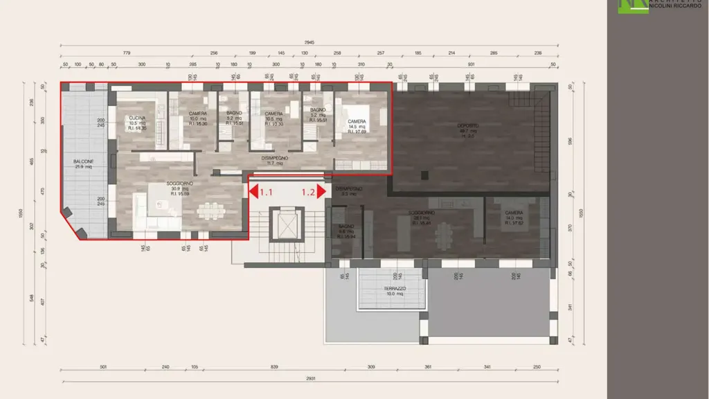Appartement 4 pièces à IT