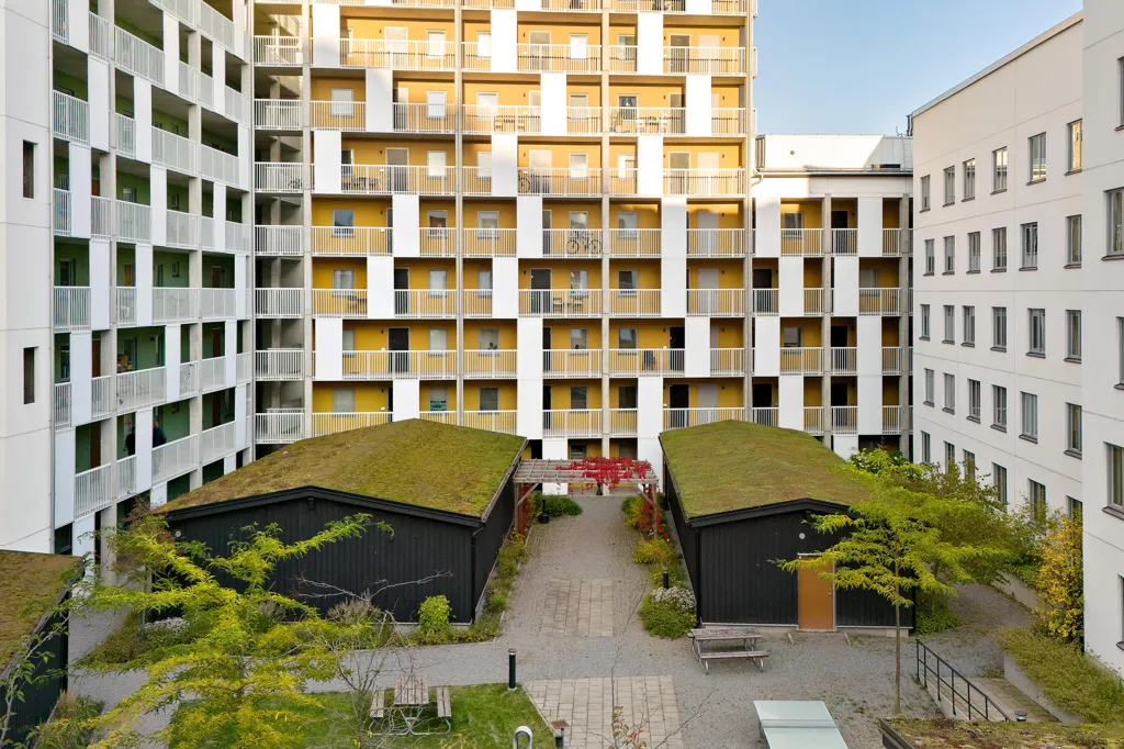 Õhuvaade - Modern Flat with Balcony in Huddinge