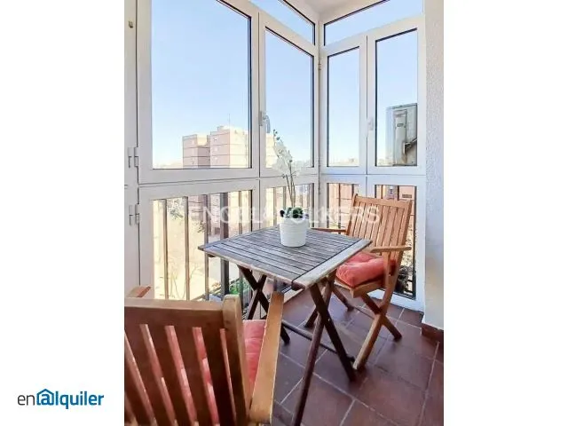 Balcon - Apartment with Terrace in Barajas