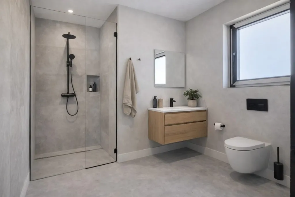 Salles de bain - Maison 4 Façades avec Dépendances à Jabbeke