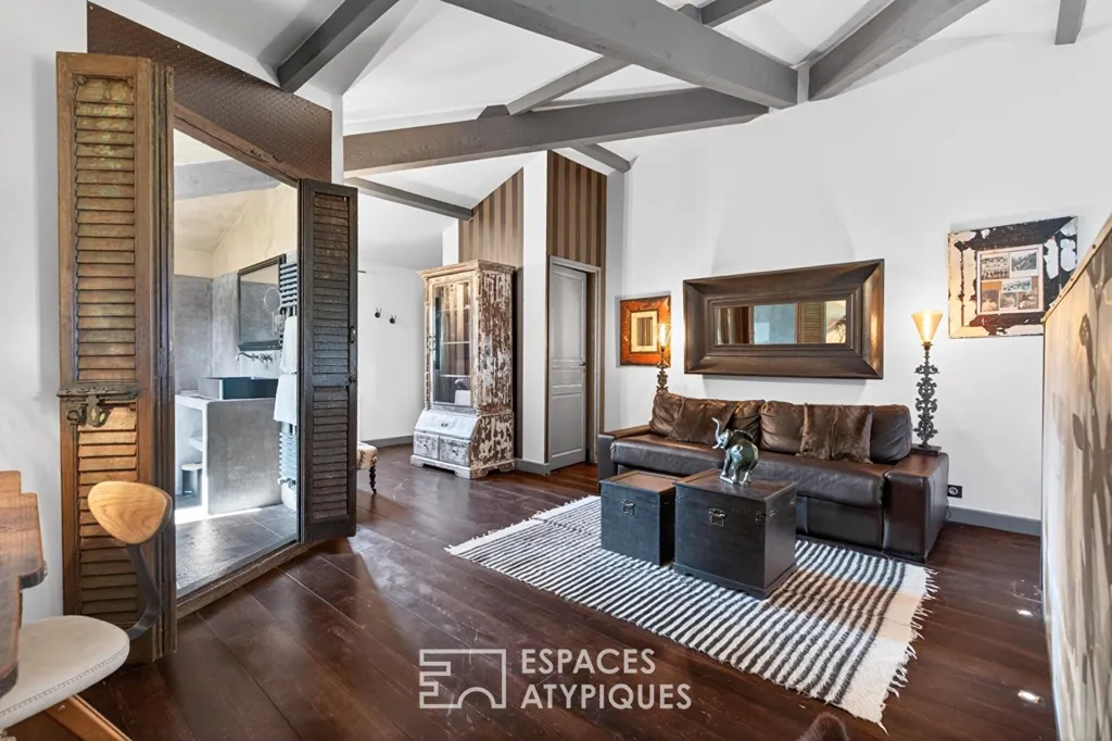 Living Room - 18th-Century Mas with Pool in Paradou