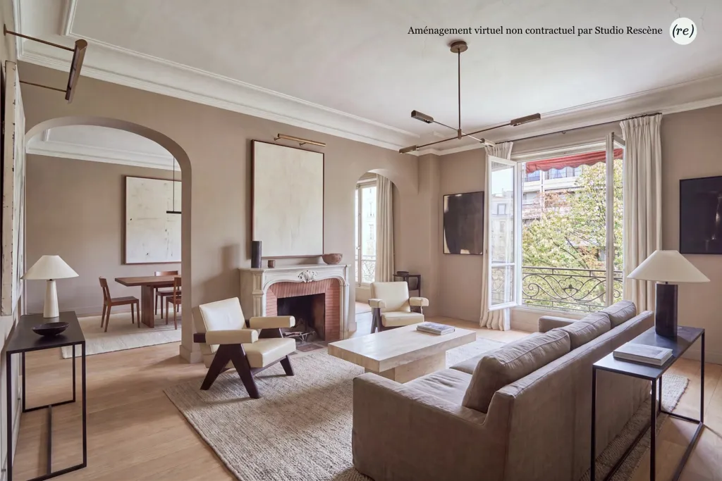 Soggiorno - 2/3 Bed Apartment in 1930s Building, Paris 16th
