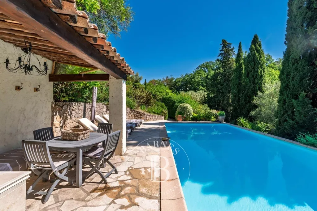 Piscine - Villa Provençale avec Vue Panoramique à Opio