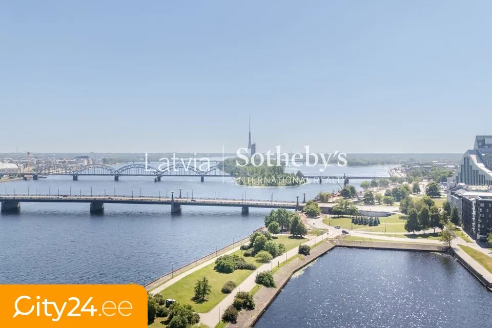 Õhuvaade - 2-Bedroom Apartment with National Library View in Riga