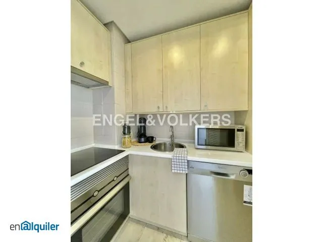 Kitchen - Furnished Flat with Pool in Moncloa-Aravaca