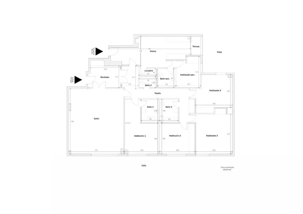 Plan - Luxury Flat with East-Facing Windows in Madrid