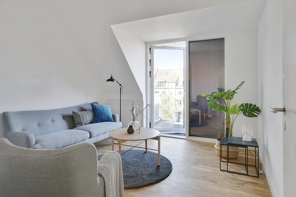 Séjour - 1-Bedroom Flat with Balcony in Aarhus N