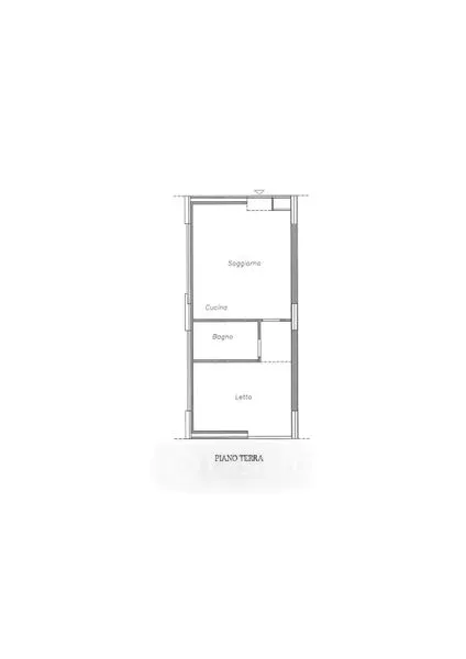 Floor Plan - Seafront Apartment with Balcony in Fano