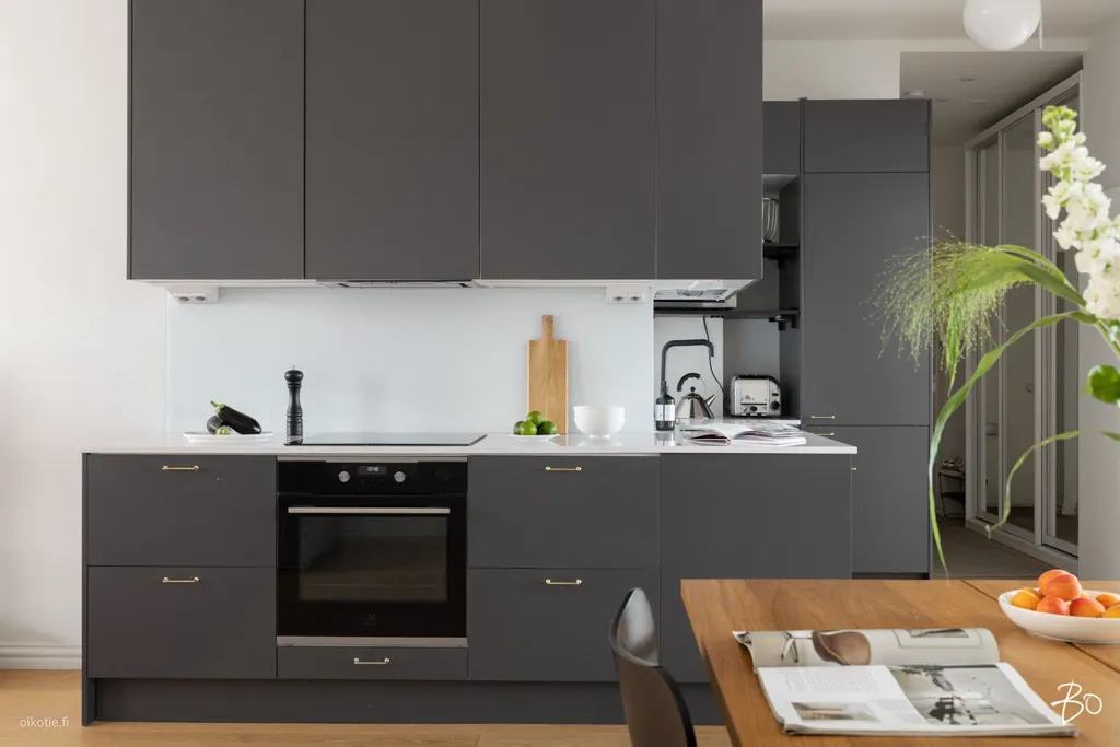 Köök - Modern Loft Apartment with Garden View in Taka-Töölö