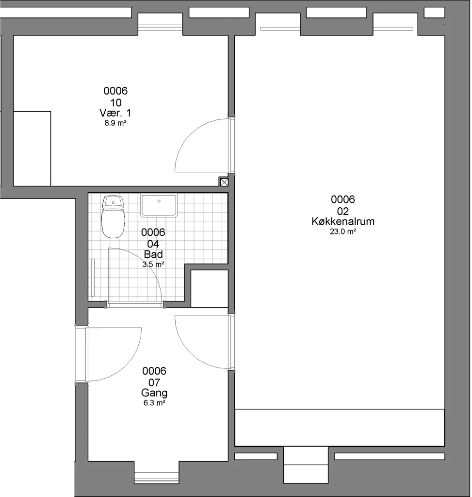 Plaan - Two-Bedroom Flat in Haderslev's Old Town