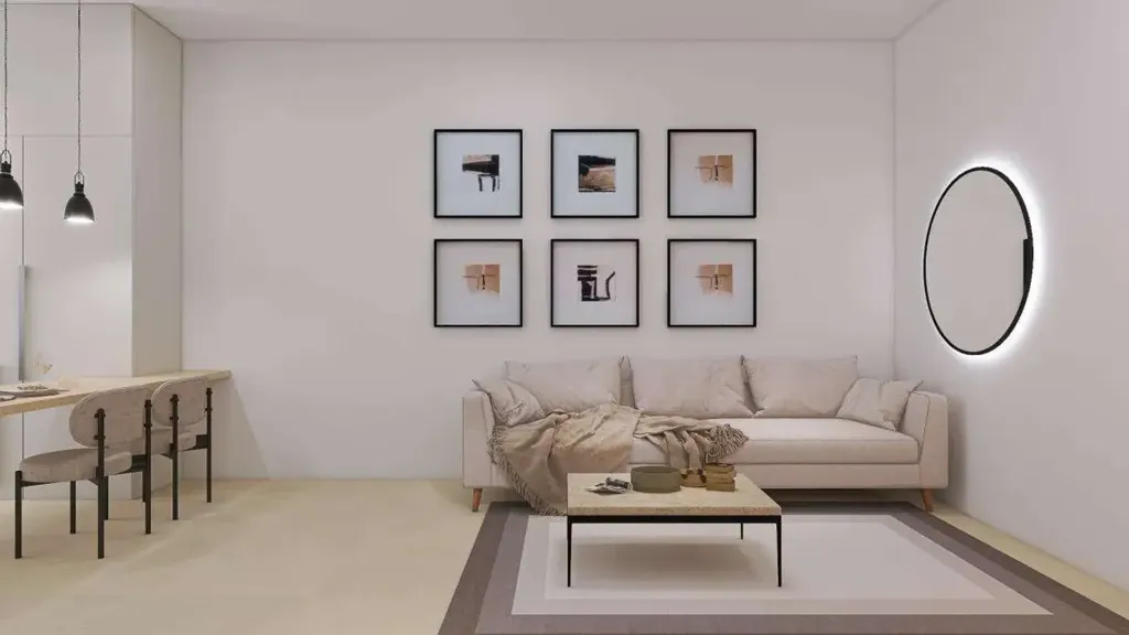 Séjour - Newly Constructed Apartment with Balcony in Ancona