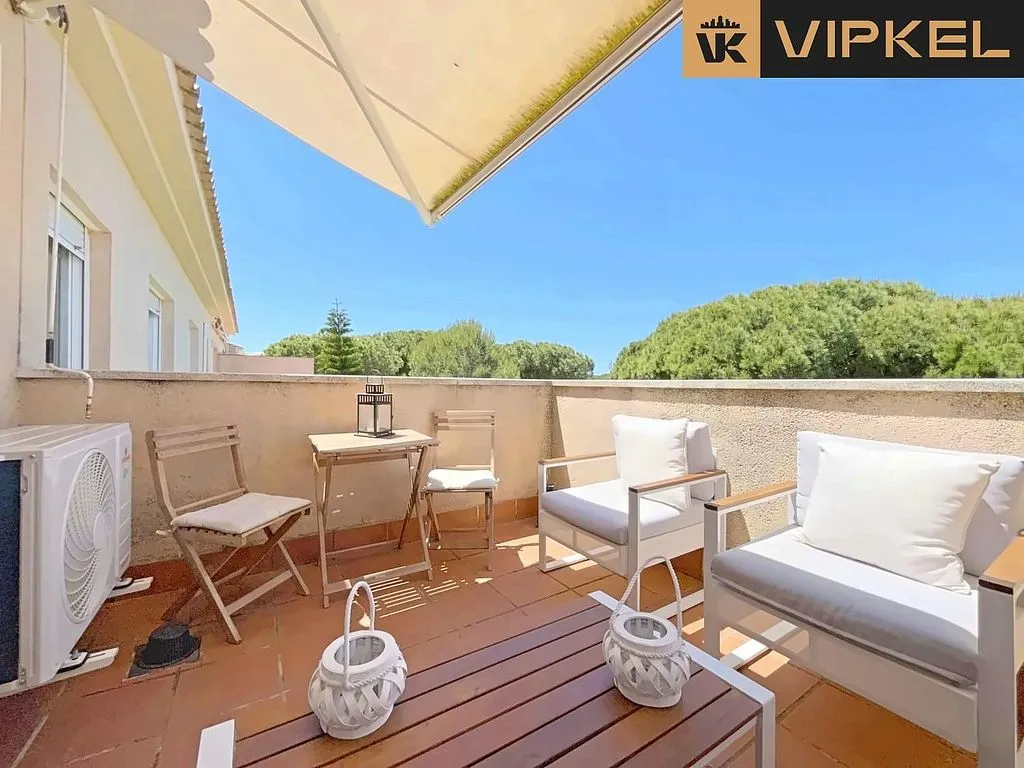 Terrace - Penthouse with Pool and Golf View in Novo Sancti Petri