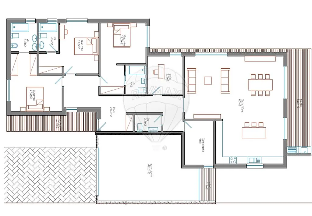 Planimetria - Luxury Villa in Mondim da Beira