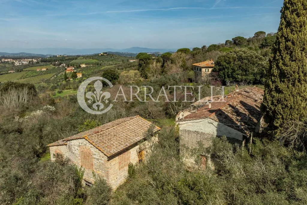 Vista aerea - Rustic Complex with Olive Grove in San Casciano