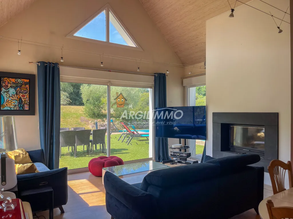 Soggiorno - Ground Floor House with Pool in Saint-Calais