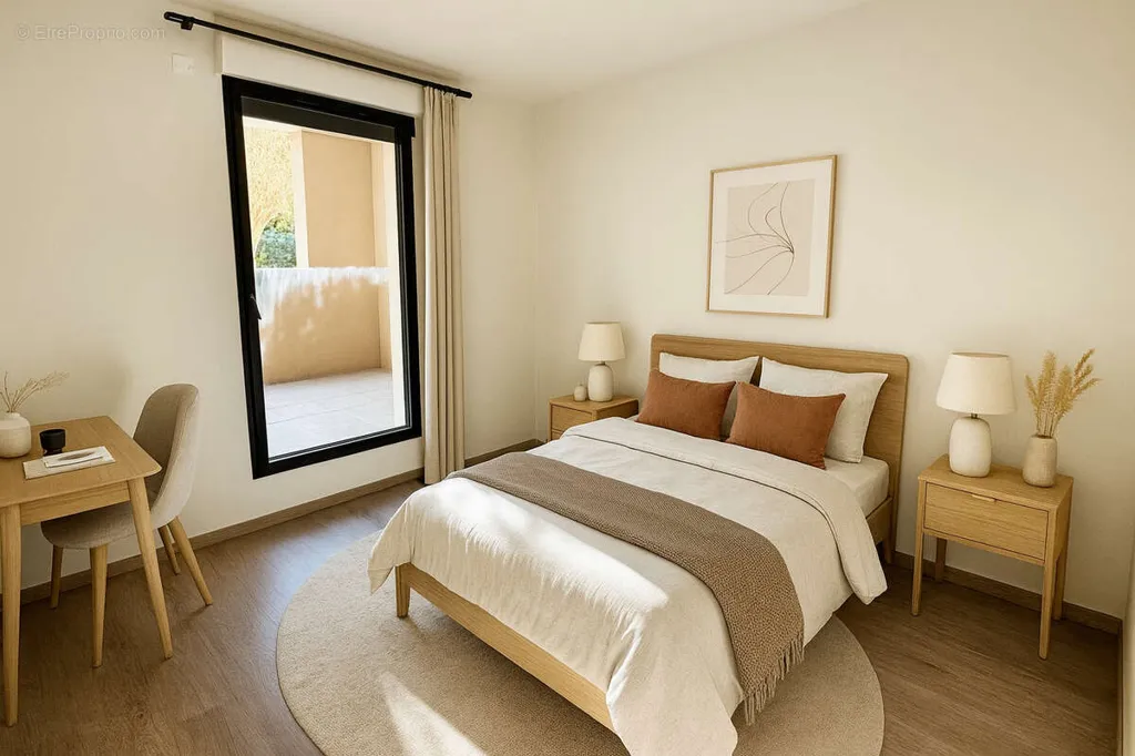 Chambres - Appartement avec Terrasse et Parking à Aix-la-Duranne